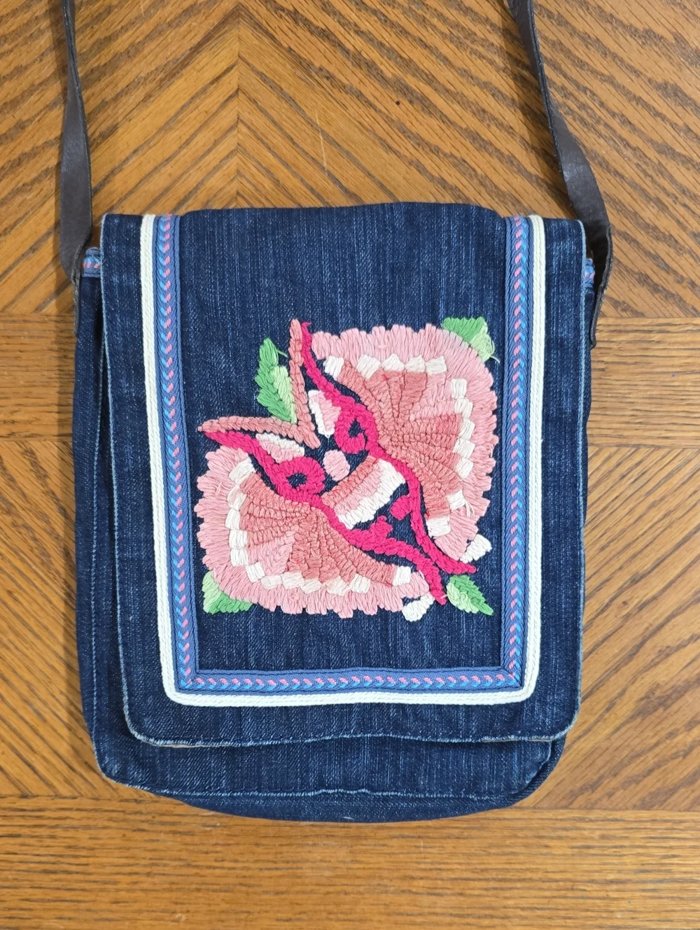 Lucky Brand Vintage Denim Crossbody Bag